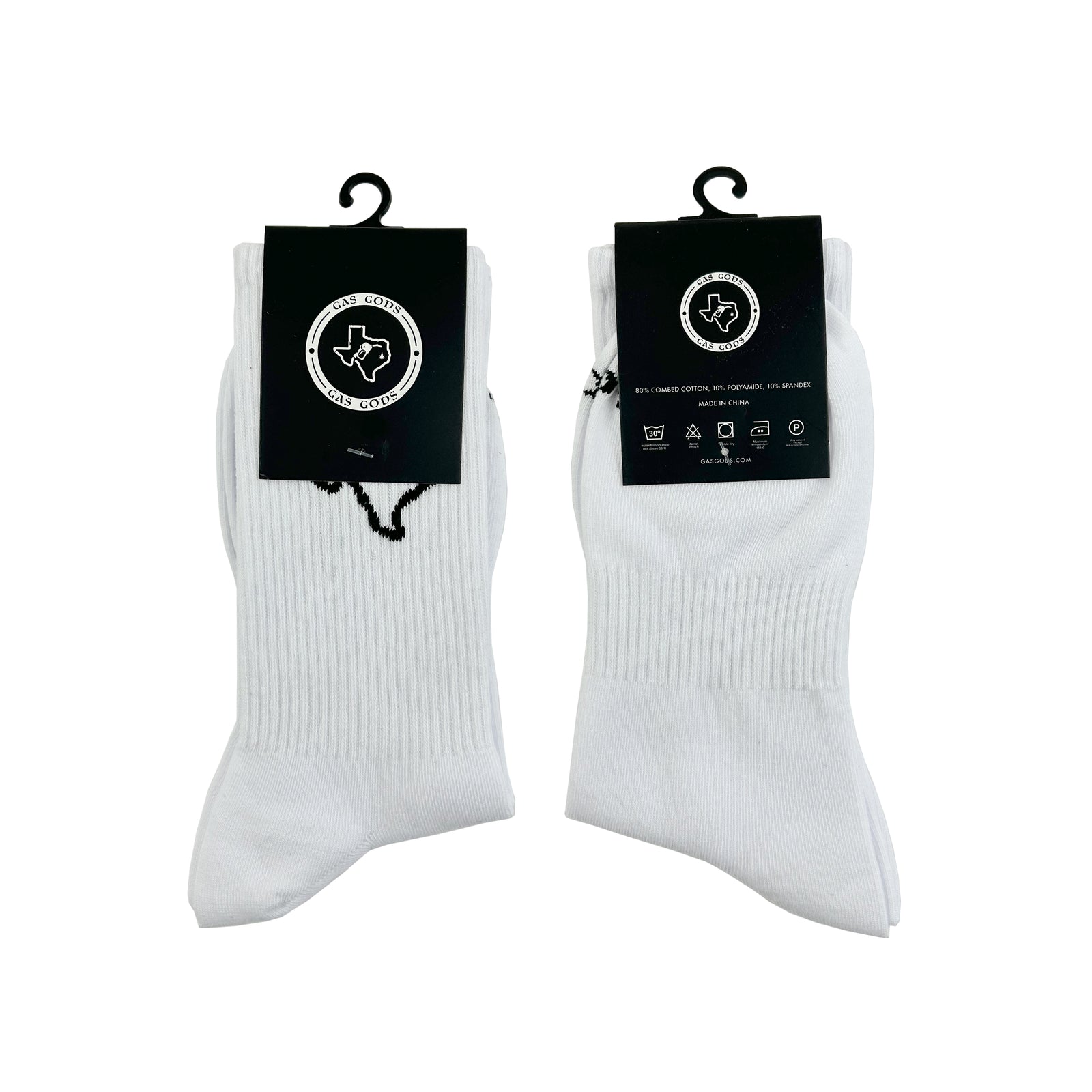 Texas Socks - White