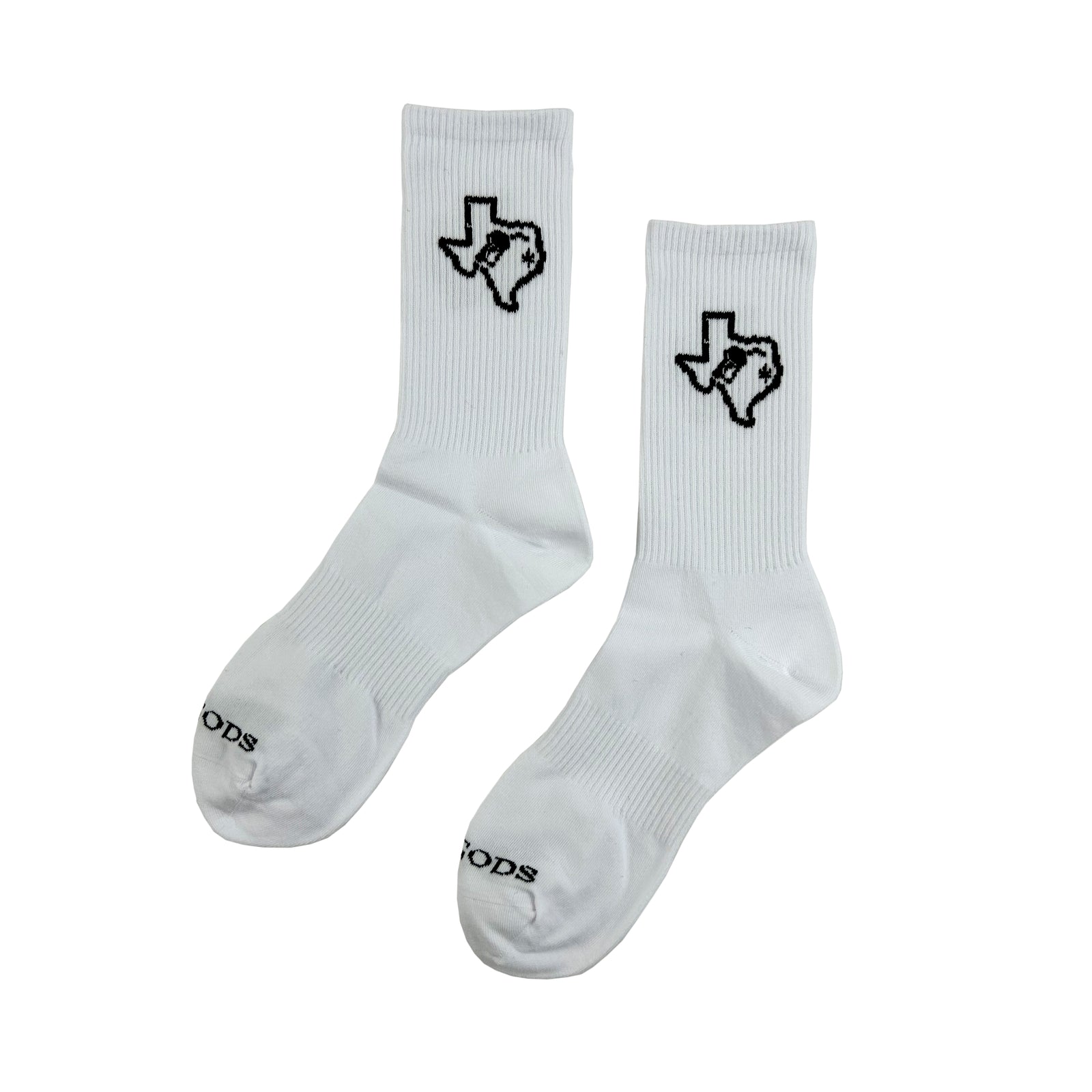 Texas Socks - White